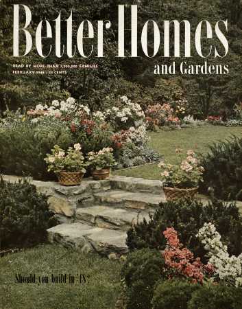 Better Homes & Gardens February 1948 Magazine Cover