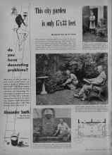 Better Homes & Gardens February 1948 Magazine Article: This city garden is only 17×33 feet