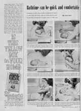 Better Homes & Gardens February 1948 Magazine Article: Bathtime can be quick and comfortable