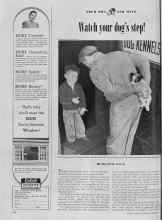 Better Homes & Gardens February 1948 Magazine Article: Watch your dog's step!