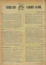 Better Homes & Gardens February 1948 Magazine Article: FEBRUARY GARDEN GUIDE