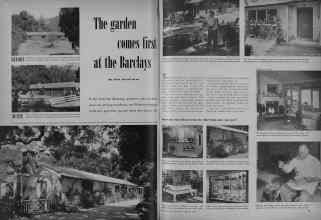 Better Homes & Gardens February 1948 Magazine Article: The garden comes first at the Barclays