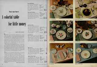 Better Homes & Gardens February 1948 Magazine Article: You can have A colorful table for little money