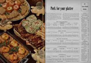 Better Homes & Gardens February 1948 Magazine Article: Pork for your platter