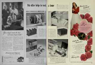 Better Homes & Gardens February 1948 Magazine Article: Put office helps to work at home