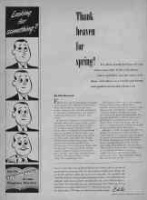 Better Homes & Gardens March 1948 Magazine Article: Thank heaven for spring!