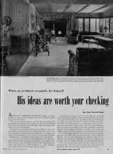 Better Homes & Gardens March 1948 Magazine Article: His ideas are worth par checking
