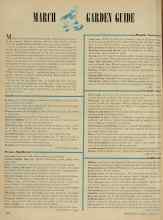 Better Homes & Gardens March 1948 Magazine Article: MARCH GARDEN GUIDE