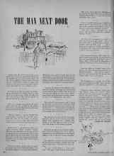 Better Homes & Gardens March 1948 Magazine Article: THE MAN NEXT DOOR