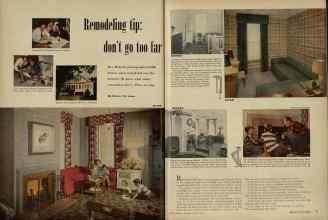 Better Homes & Gardens March 1948 Magazine Article: Remodeling tip: don't go too far