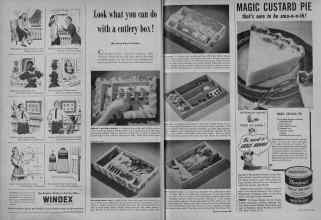 Better Homes & Gardens March 1948 Magazine Article: Look what you can do with a cutlery box!