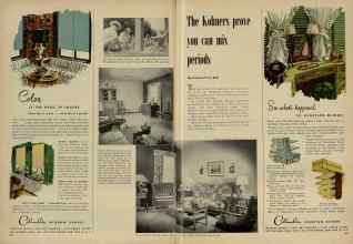 Better Homes & Gardens March 1948 Magazine Article: The Kohners prove you ran mix periods