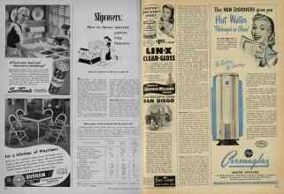 Better Homes & Gardens March 1948 Magazine Article: Slipcovers: How to choose material pattern trim fasteners