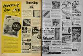 Better Homes & Gardens March 1948 Magazine Article: Thru the Shops