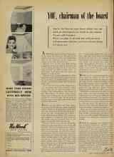 Better Homes & Gardens April 1948 Magazine Article: YOU, chairman of the board