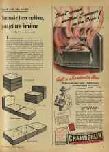 Better Homes & Gardens April 1948 Magazine Article: You make three cushions, you get new furniture