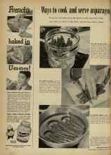 Better Homes & Gardens April 1948 Magazine Article: Ways to cook and serve asparagus