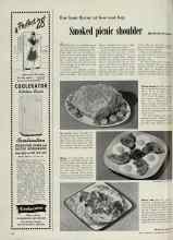 Better Homes & Gardens April 1948 Magazine Article: Smoked picnic shoulder