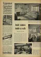 Better Homes & Gardens April 1948 Magazine Article: Inside windows double as walls