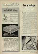Better Homes & Gardens April 1948 Magazine Article: How to wallpaper