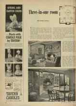 Better Homes & Gardens April 1948 Magazine Article: Three-in-one room