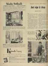 Better Homes & Gardens April 1948 Magazine Article: Just wipe it clean