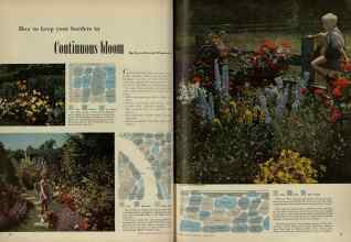 Better Homes & Gardens April 1948 Magazine Article: How to keep your borders in Continuous bloom