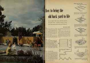 Better Homes & Gardens April 1948 Magazine Article: How to bring the old back yard to life