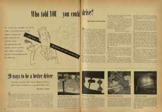Better Homes & Gardens April 1948 Magazine Article: Who told YOU you could drive?