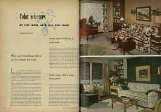 Better Homes & Gardens April 1948 Magazine Article: Color schemes for your north, south, east, west rooms