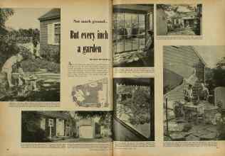 Better Homes & Gardens April 1948 Magazine Article: Not much ground--But every inch a garden