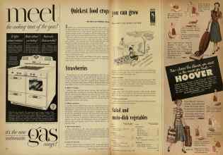 Better Homes & Gardens April 1948 Magazine Article: Quickest food crops you can grow