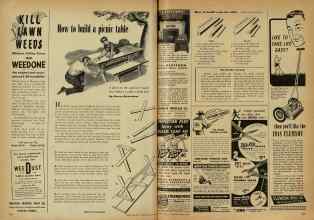 Better Homes & Gardens April 1948 Magazine Article: How to build a picnic table