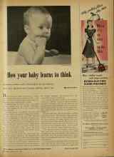 Better Homes & Gardens May 1948 Magazine Article: How your baby learns to think
