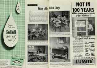 Better Homes & Gardens May 1948 Magazine Article: Dining tables that do things