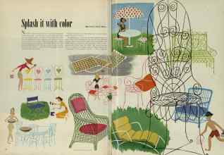 Better Homes & Gardens May 1948 Magazine Article: Splash it with color