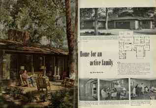 Better Homes & Gardens May 1948 Magazine Article: Home for an active family