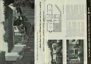 Better Homes & Gardens May 1948 Magazine Article: . . . shows how on a 50-foot lot you can have a wall of glass, a terrace, outdoor living, and privacy