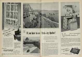 Better Homes & Gardens May 1948 Magazine Article: If yon have to see Paris-try Quebec!
