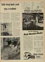 Better Homes & Gardens June 1948 Magazine Article: Their steep back yard was a washout