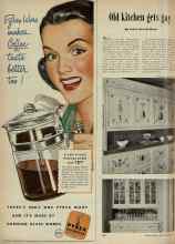 Better Homes & Gardens June 1948 Magazine Article: Old kitchen gets gay