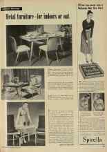 Better Homes & Gardens June 1948 Magazine Article: Metal furniture--for indoors or out