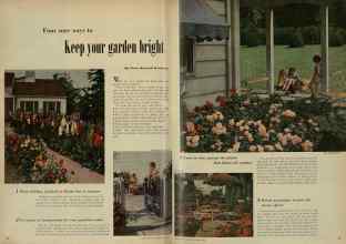 Better Homes & Gardens June 1948 Magazine Article: Four sure ways to Keep your garden bright