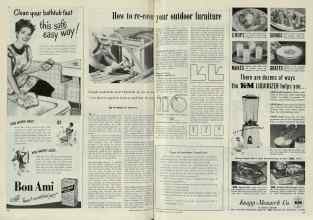 Better Homes & Gardens June 1948 Magazine Article: How to re-cover your outdoor furniture
