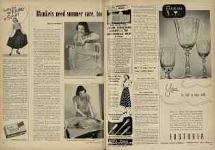 Better Homes & Gardens June 1948 Magazine Article: Blankets need summer care, too
