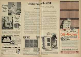 Better Homes & Gardens June 1948 Magazine Article: How to screen a porch--for $40