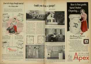 Better Homes & Gardens June 1948 Magazine Article: Could you live in a garage?