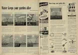 Better Homes & Gardens June 1948 Magazine Article: Water keens your garden alive
