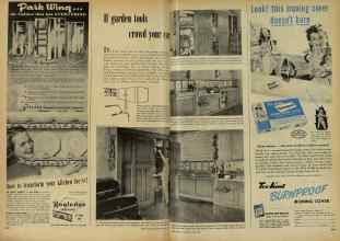 Better Homes & Gardens June 1948 Magazine Article: If garden tools crowd four car