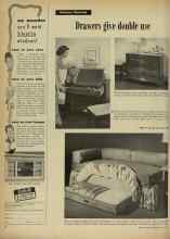 Better Homes & Gardens July 1948 Magazine Article: Drawers give double use